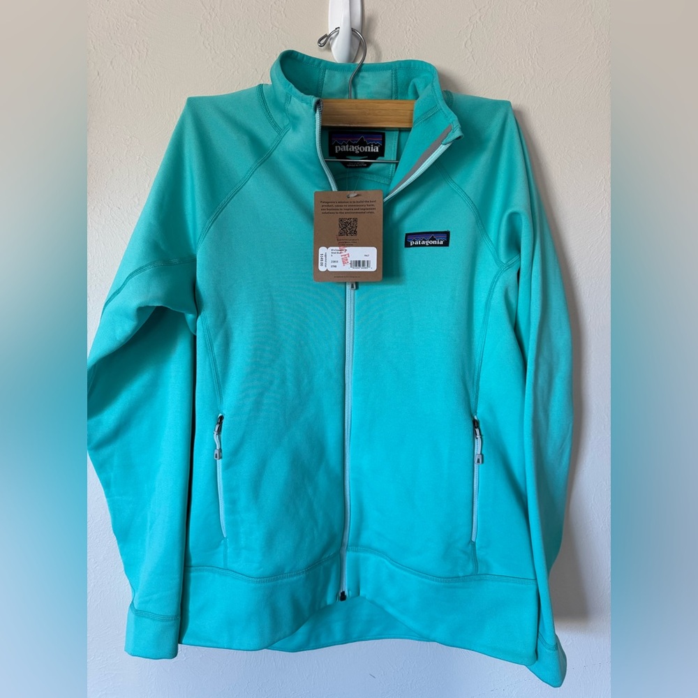 Patagonia Full Zip Jacket Aqua Teal Size Small NWT
